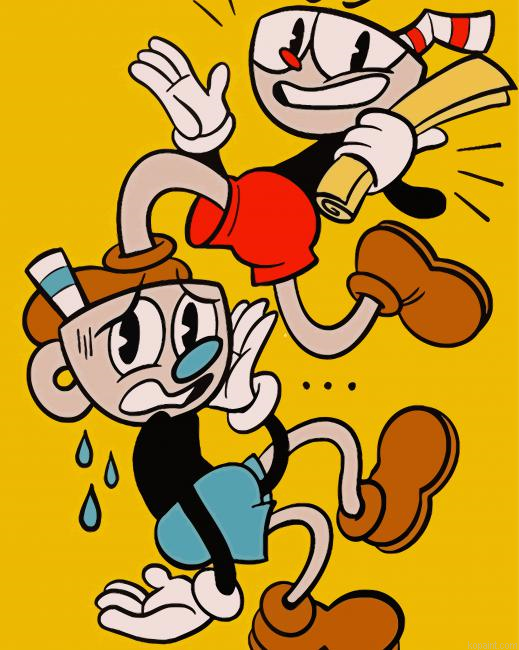 Cuphead Characters Paint By Numbers