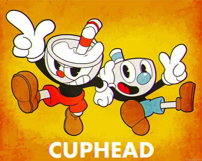 Cuphead Poster Paint By Numbers