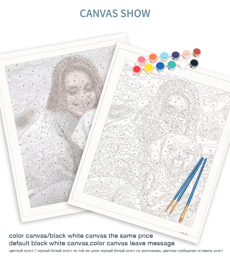 Custom Diy Painting By Numbers Personality Picture Paint By Numbers Gift Acrylic Coloring By Numbers Canvas Show