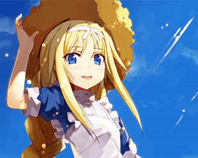 Cute Alice Zuberg Painting By Numberss.png