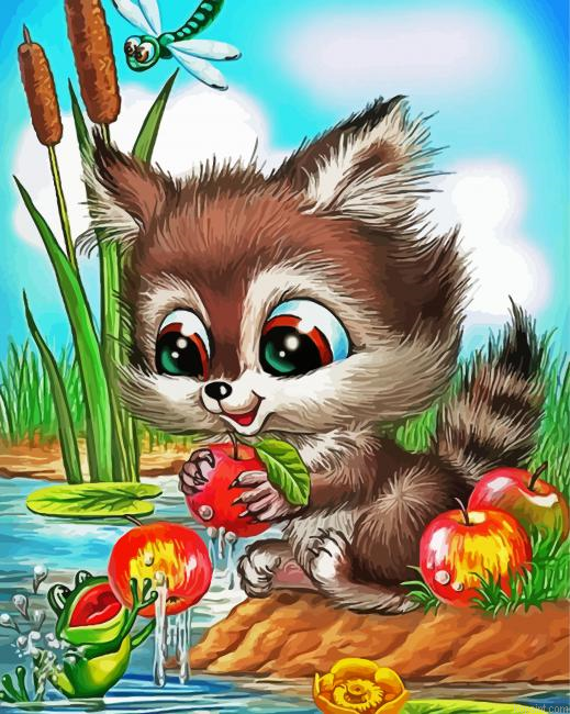 Cute Animal Painting By Numberss.png