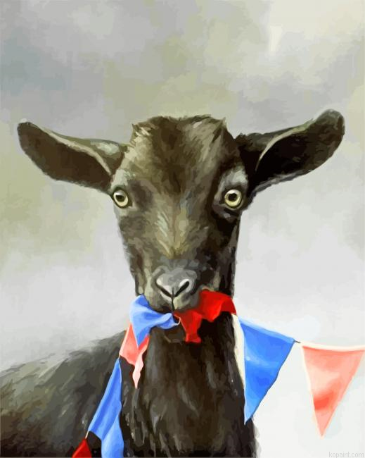 Cute Baby Goat Painting By Numberss.png