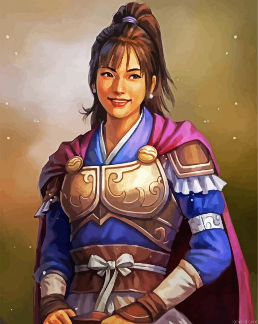Cute Chinese Lady Painting By Numberss.png