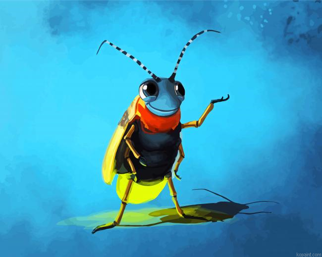 Cute Firefly Painting By Numberss.png