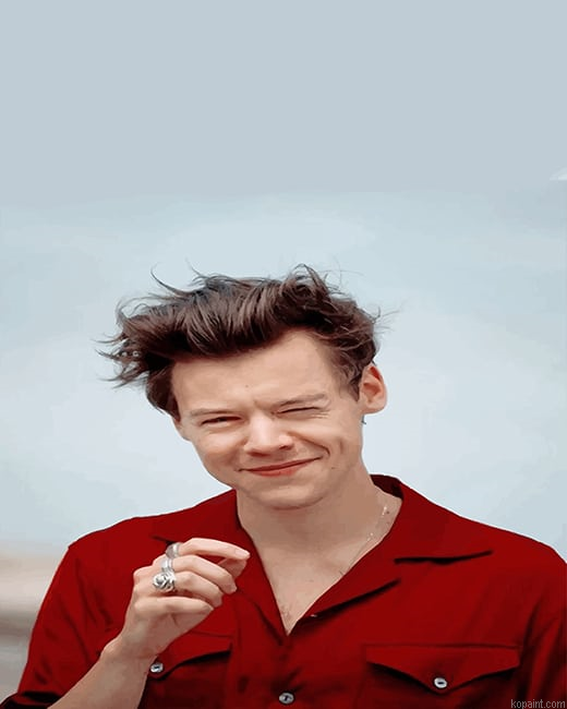 Cute Harry Styles Smiling New Painting By Numberss.png