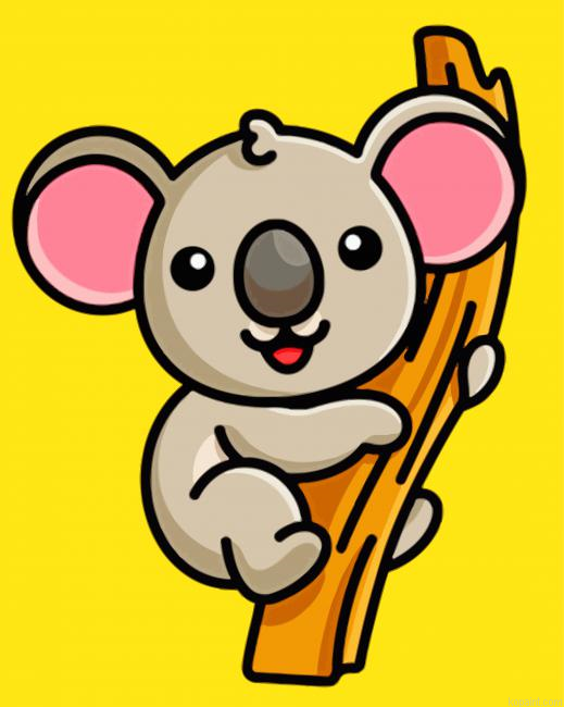 Cute Koala Painting By Numberss.png