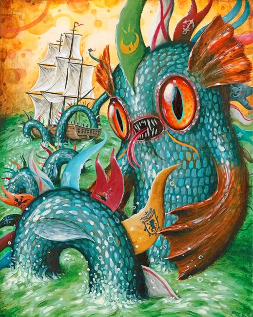 Cute Kraken Painting By Numberss.png