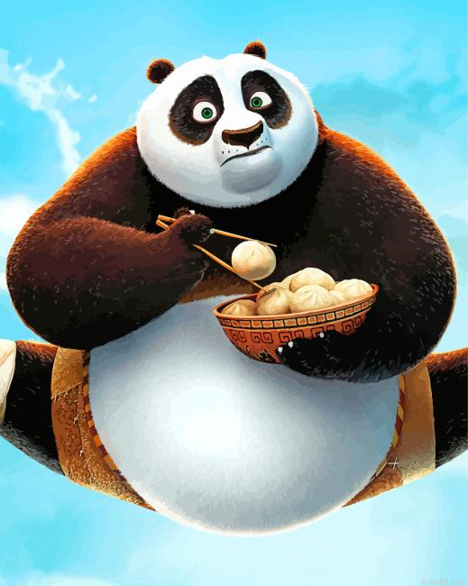 Cute Kung Fu Panda Painting By Numberss.png