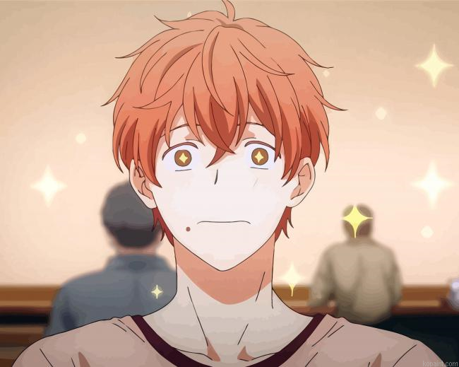 Cute Mafuyu Satou Character Painting By Numberss.png