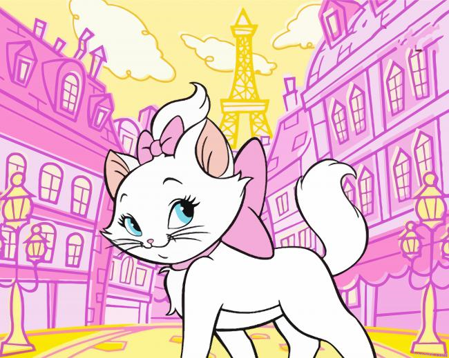 Cute Marie The Aristocats Painting By Numberss.png