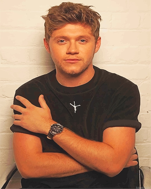 Cute Niall Horan New Painting By Numberss.png