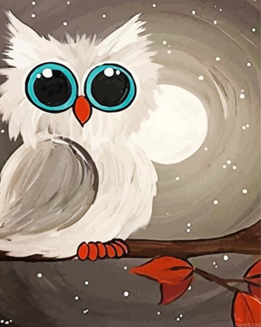 Cute Owl Painting By Numberss.png