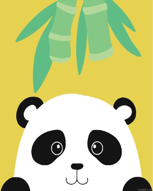 Cute Panda Painting By Numberss.png
