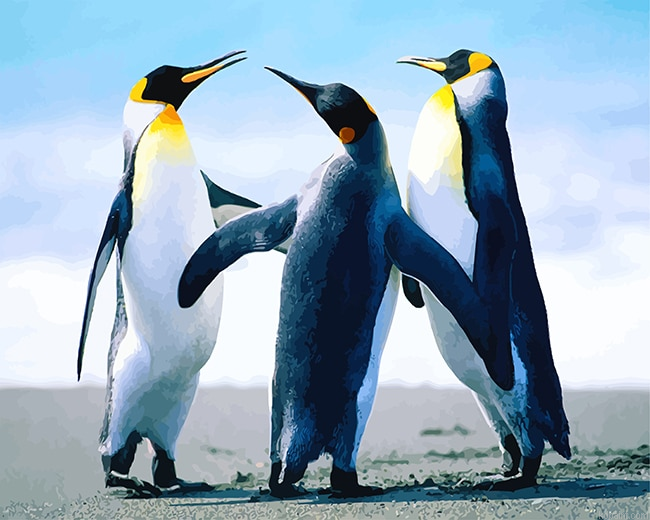 Cute Penguins New Painting By Numberss.png