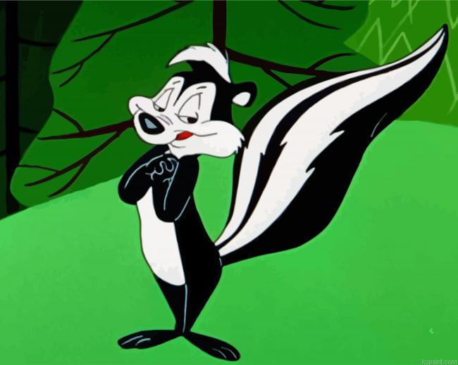 Cute Pepe Le Pew Painting By Numberss.png