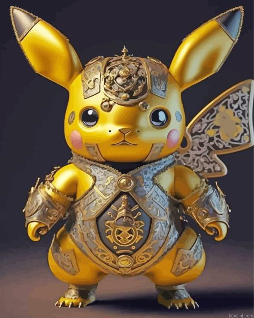 Cute Pikachu Paint By Numbers