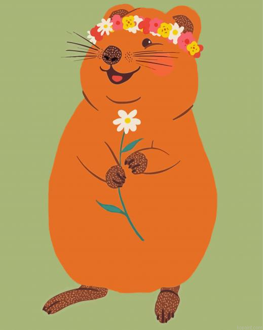 Cute Quokka Painting By Numberss.png