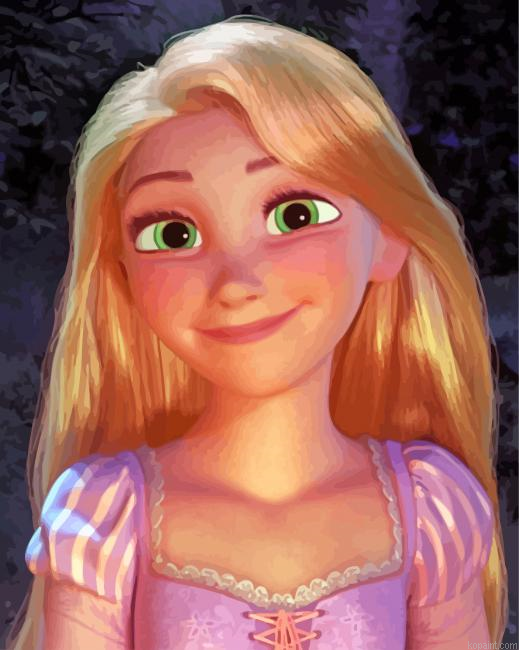 Cute Rapunzel Painting By Numberss.png