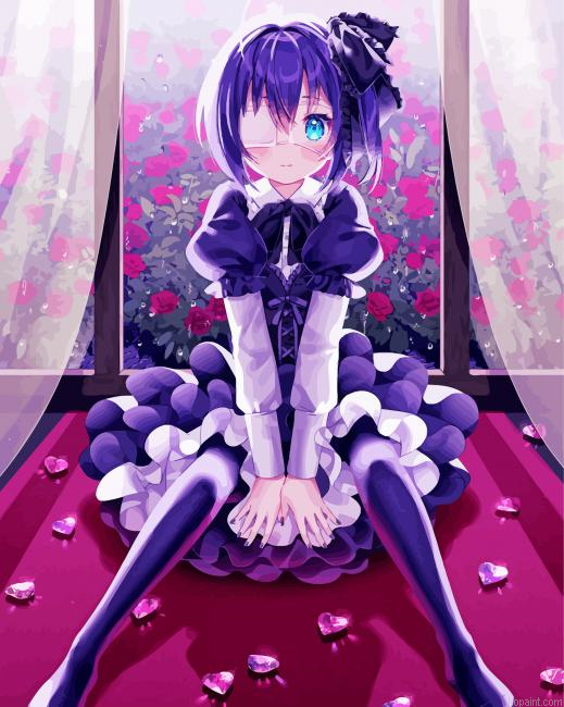 Cute Rikka Takanashi Animation Paint By Numbers