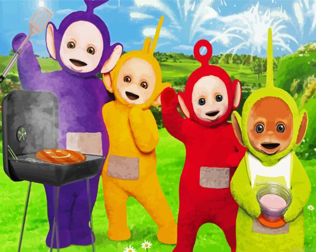 Cute Teletubbies Painting By Numberss.png