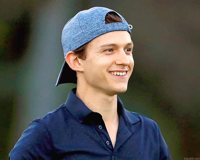 Cute Tom Holland New Painting By Numberss.png