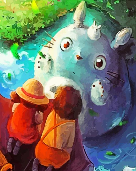 Cute Totoro Painting By Numberss.png