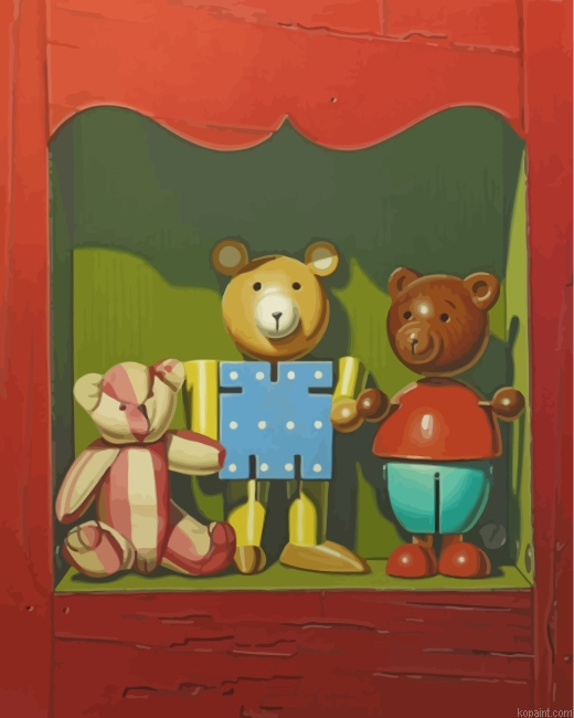 Cute Toys Painting By Numberss.png