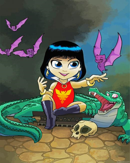 Cute Vampirella Painting By Numberss.png