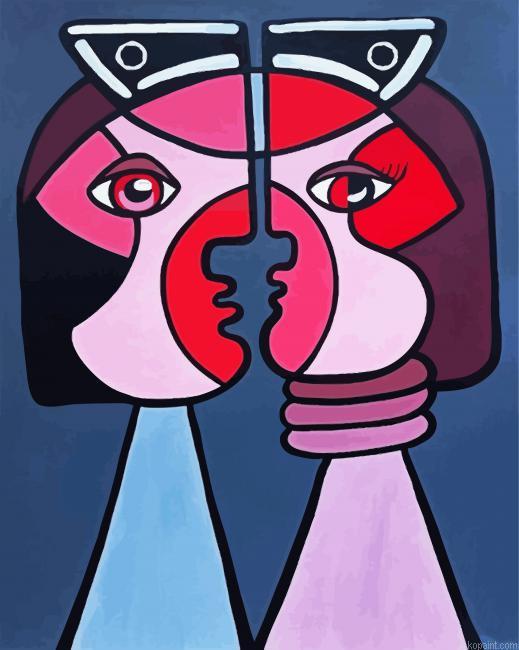 Cuubism Art Painting By Numberss.png
