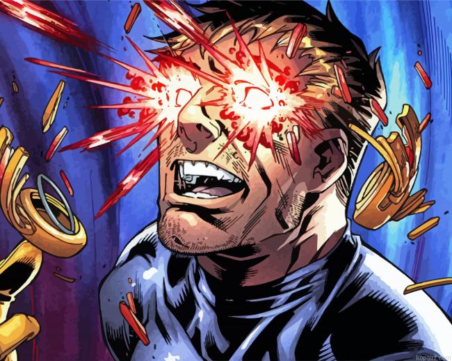 Cyclops X Men Comics Painting By Numberss.png