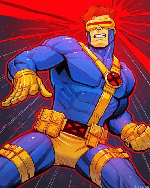 Cyclops X Men Marvel Painting By Numberss.png