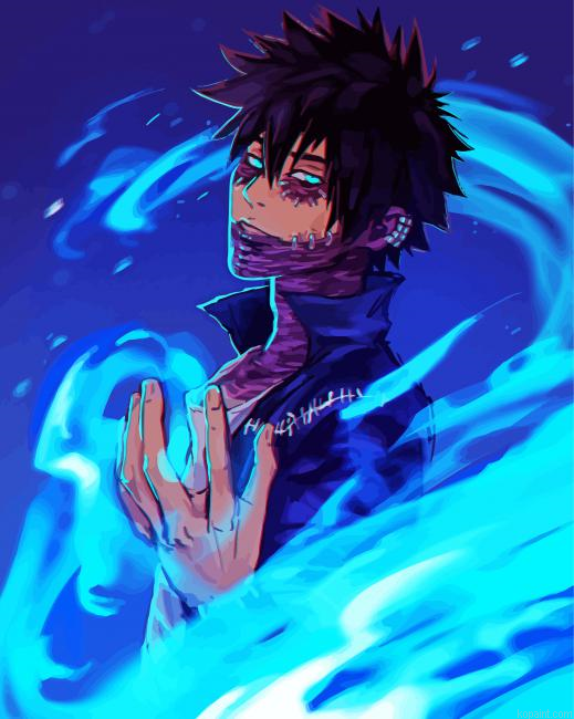 Dabi Character Painting By Numberss.png