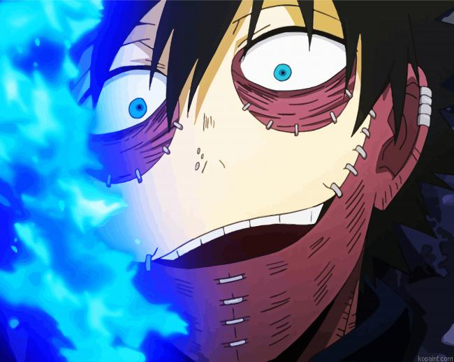 Dabi Mha Character Painting By Numberss.png