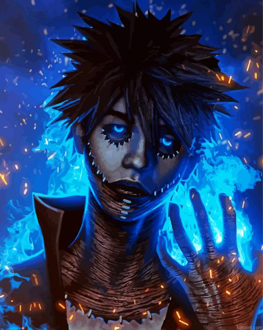 Dabi My Hero Academia Anime Painting By Numberss.png