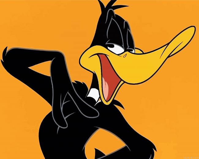 Daffy Duck Looney Tunes Character Paint By Numbers