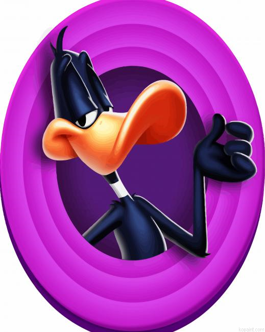 Daffy Duck Looney Tunes Paint By Numbers