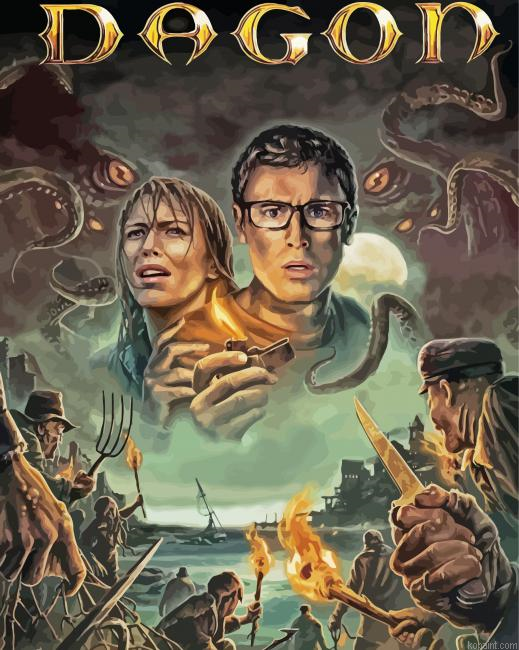 Dagon Movie Poster Painting By Numberss.png