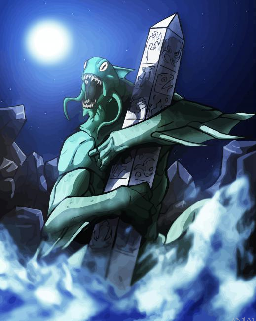 Dagon With Temple Painting By Numberss.png