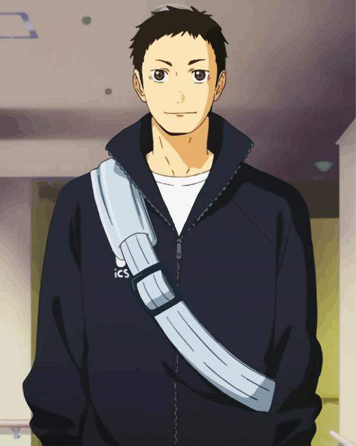 Daichi Sawamura Haikyuu Paint By Numbers