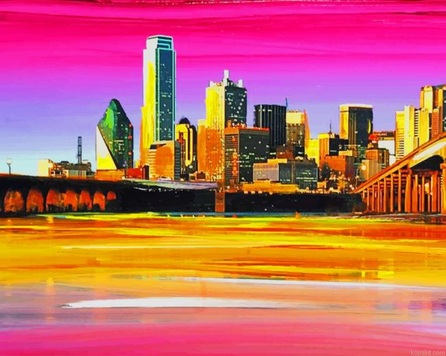 Dallas Skyline Painting By Numberss.png