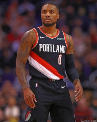 Damian Lilllard Basketball Painting By Numberss.png