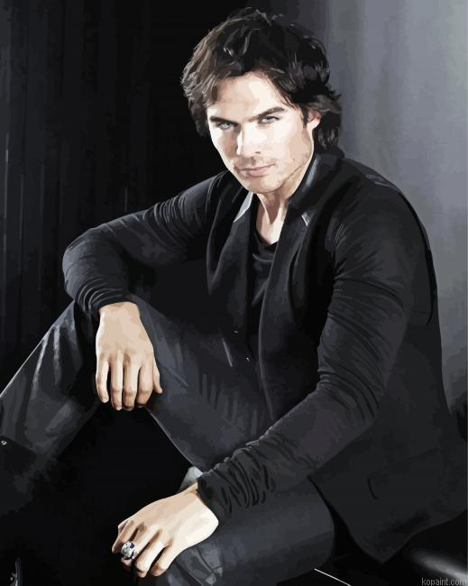 Damon Salvatore Vampire Diaries Paint By Numbers.png
