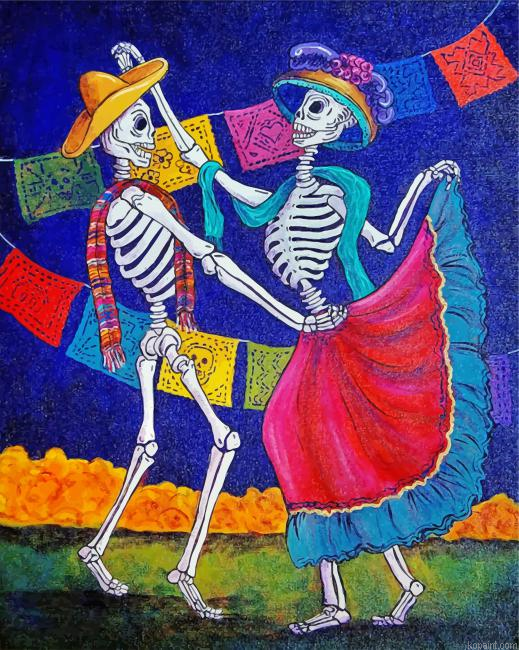 Dancing Skulls Painting By Numberss.png