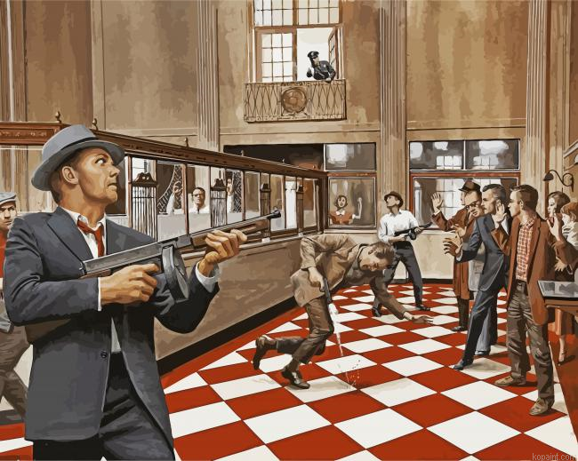 Dangerous Bank Robbery Gangsters Painting By Numberss.png