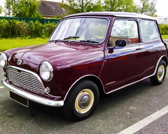 Dark Ded Classic Mini Car Painting By Numberss.png