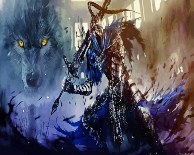 Dark Souls Game Artorias Cabracter Painting By Numberss.png
