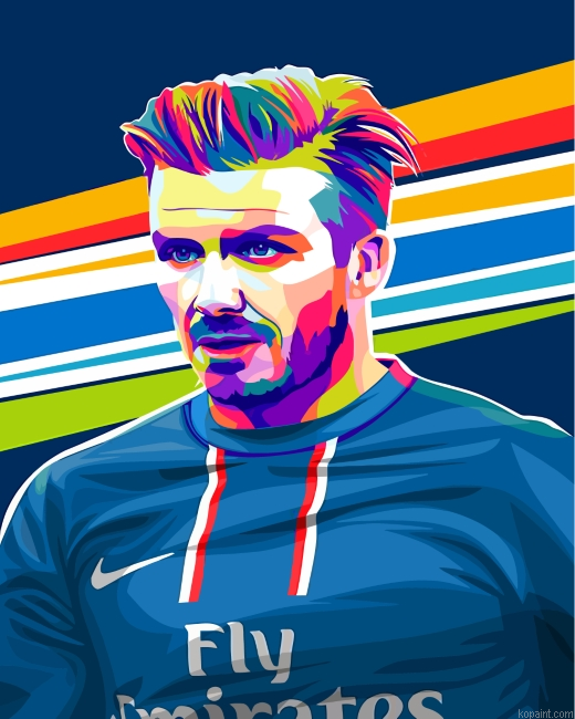 David Beckham Pop Art Painting By Numberss.png
