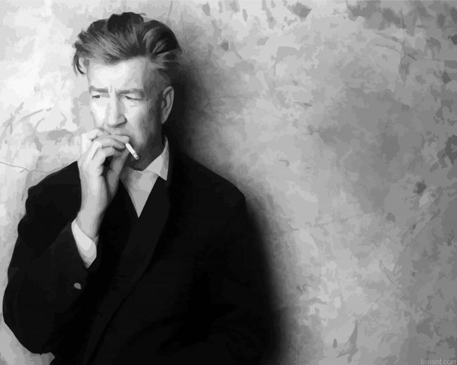David Lynch Smoking Paint By Numbers