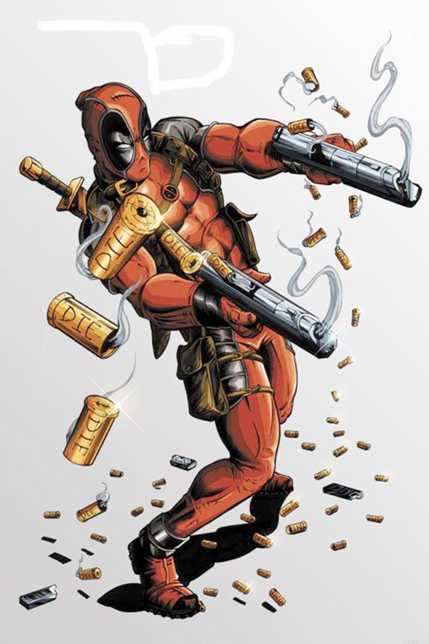 Deadpool Comics People Painting By Numberss.png