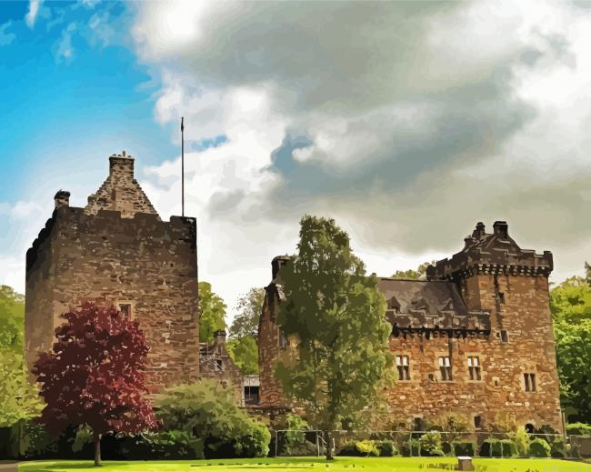Dean Castle Country Park In United Kingdom Painting By Numberss.png